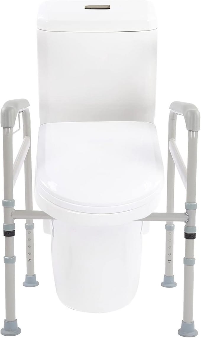 Dailygoods- Toiletframe Verstelbaar - Antislip Armleuningen