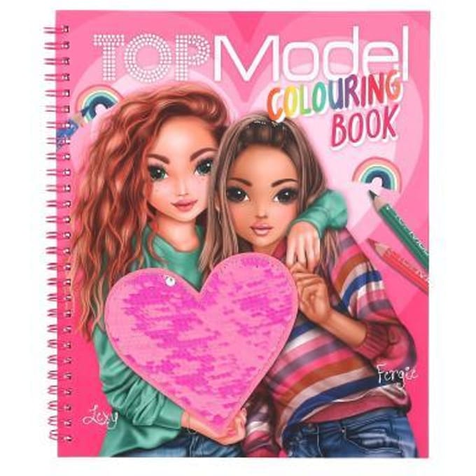Top Model TOPModel kleurboek met pailletten Kleurboeken