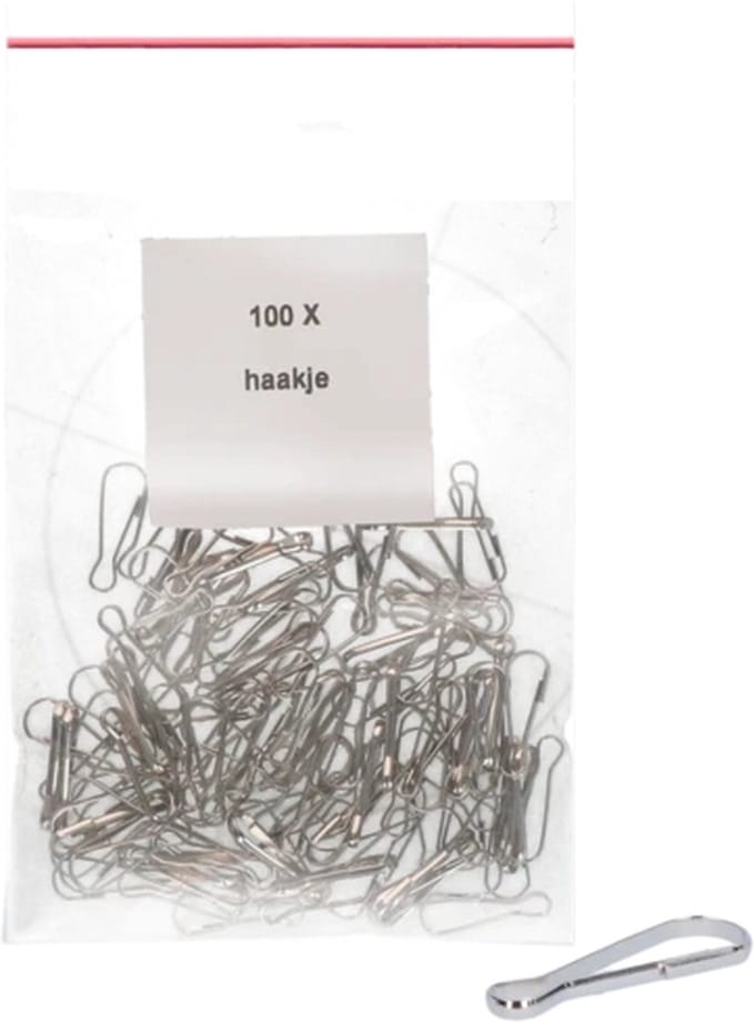 Excellent Haakjes voor bevestigingsdraad - RVS - 100 Stuks