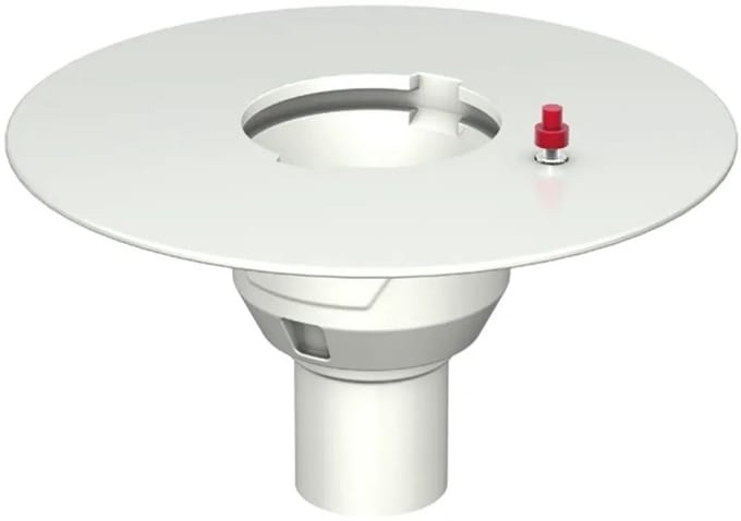 Aco Afvoerlich.360x180mm DN70, 90° m.geëpoxeer. Kl.flens