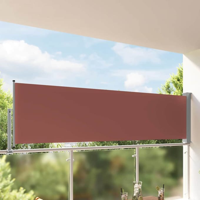 vidaXL - Tuinscherm - uittrekbaar - 100x300 - cm - bruin