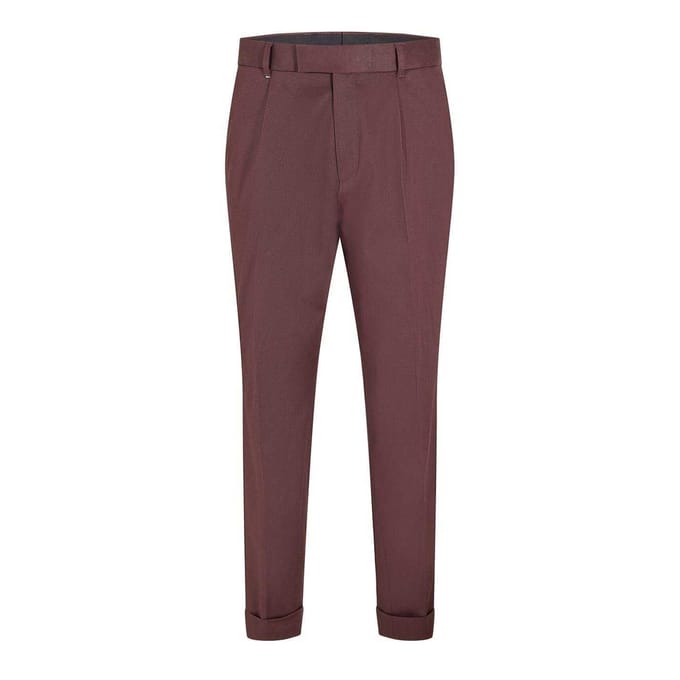 Boss Heren Pepe chino's met rechte pasvorm (Rood)