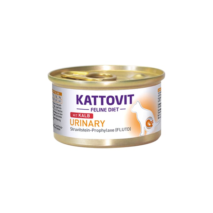 Kattovit - Feline Dieet Dose Urinary 12x85g - Kalfsvlees