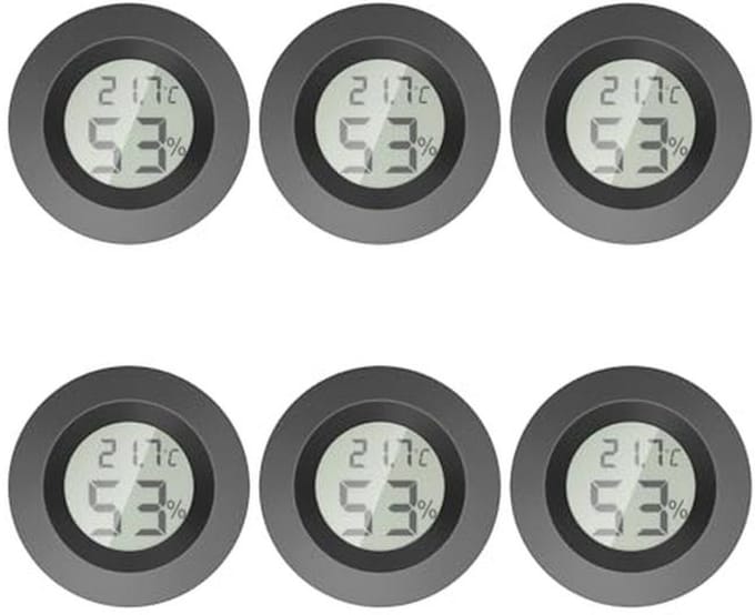 Mini-thermometer en hygrometer voor binnen - Ronde luchtvochtigheidsmeter