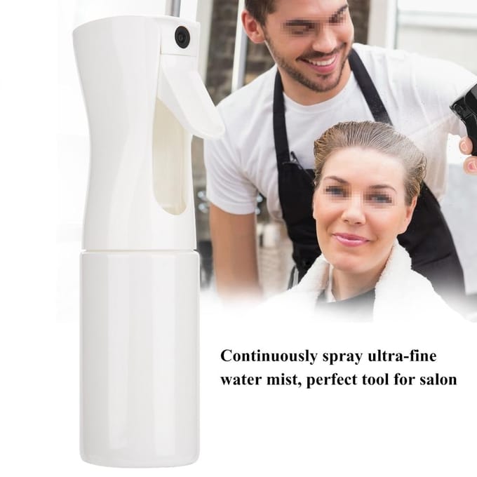 Navulbare Kappers Waterspuit Barbershop Sprayfles Haar Tool Wit S 300ML