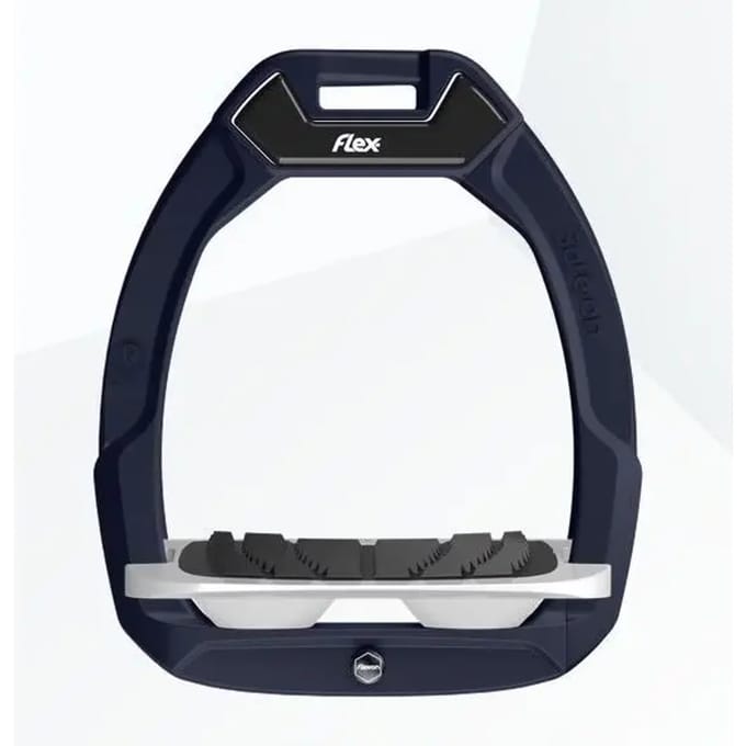 Veiligheidsstijgbeugels Paardrijden Incline Grip Groen/Grijs/Wit Flex-On Safe-On