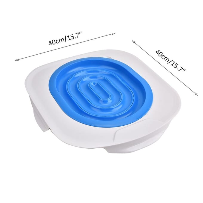 Plastic Kattenbak Trainer Huisdieren Training Toiletbril Trainingskit blue