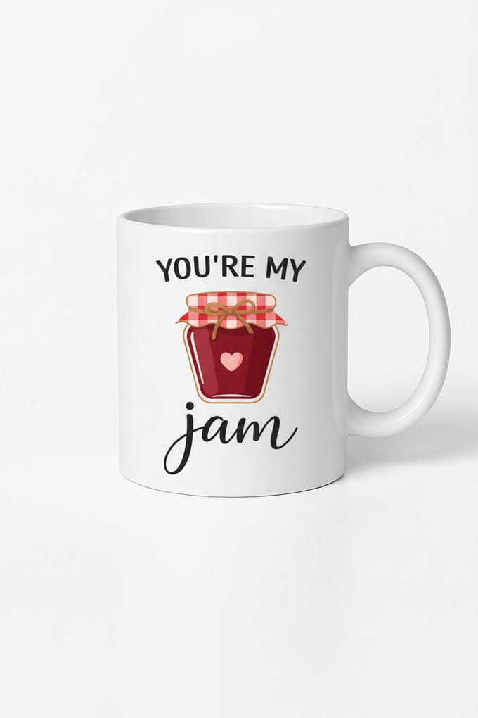 Mok 'You're My Jam' - Grappig en Liefdevol Cadeau voor je Geliefde