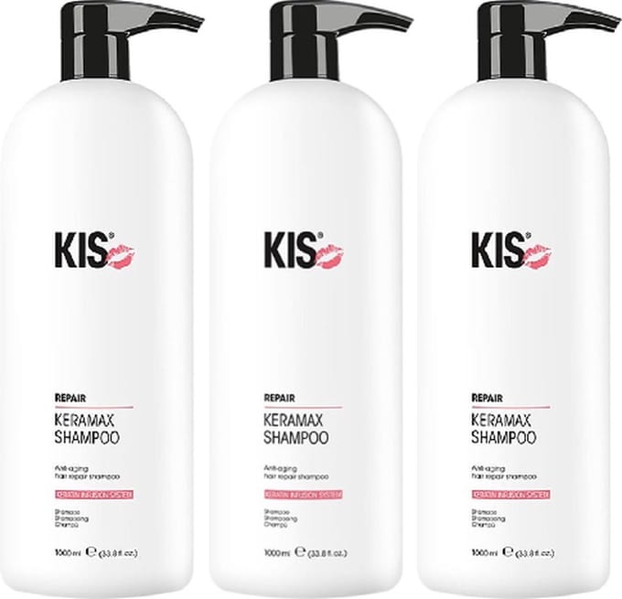 KIS - Kappers KeraMax - voordeelverpakking - 6 x 1000 ml - Shampoo