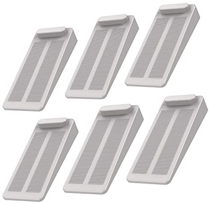 Antislip Rubber Deurstopper – Verstelbare Deurwig voor Badkamer, Balkon, Kinderkamer en Terrasdeur – 6 Stuks