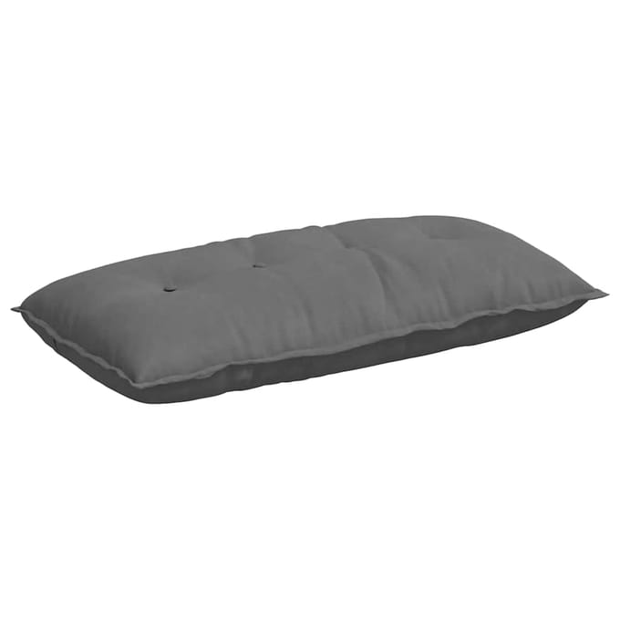 vidaXL - Rugkussen - Donkergrijs - 100 - x - 50 - cm - Microvezel - Stof