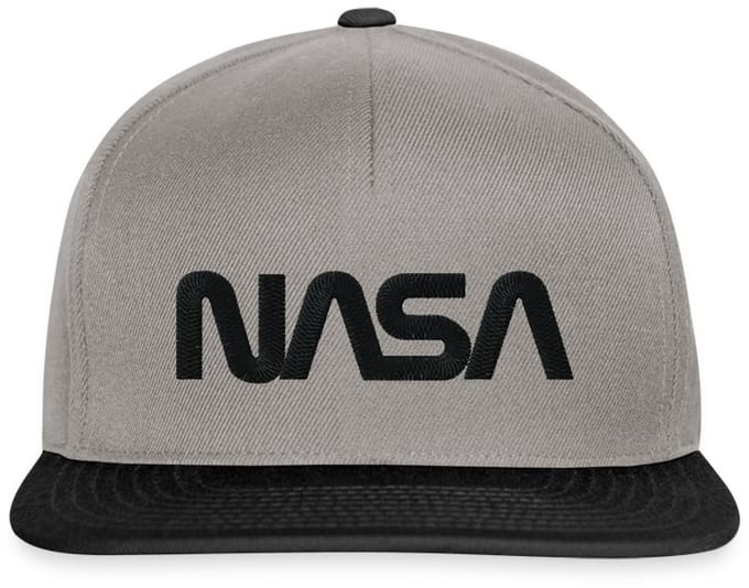 NASA Logo Zwart Borduurwerk Snapback cap