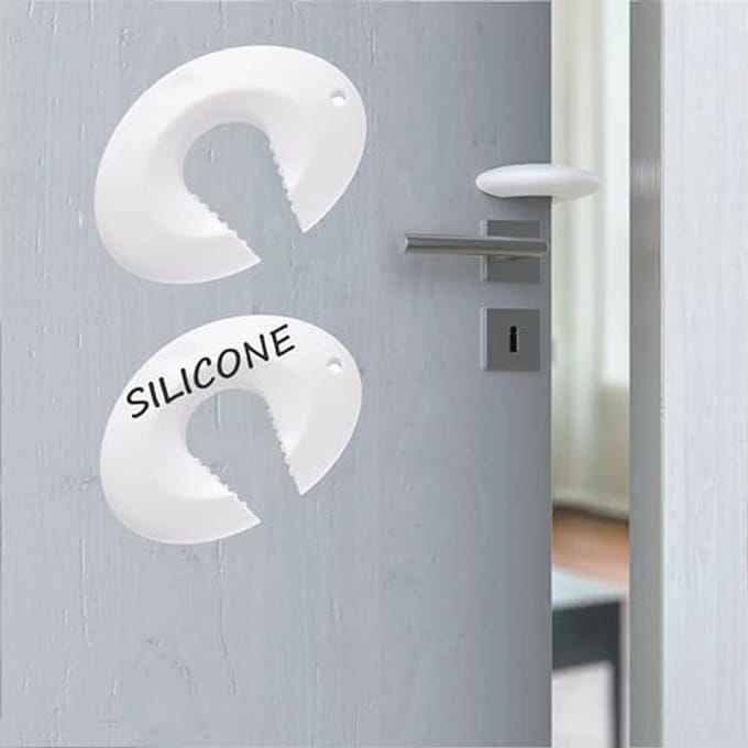 Deurstopper voor Kindveiligheid - Silicónen Deurclips 2 Pack voor Babybescherming