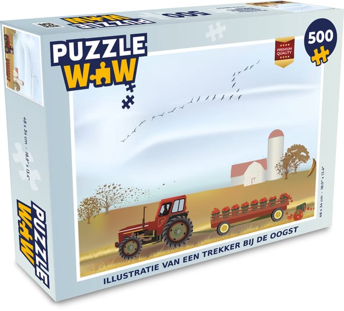 Puzzel Trekker - Vogel - Rood - Legpuzzel - Puzzel 500 stukjes