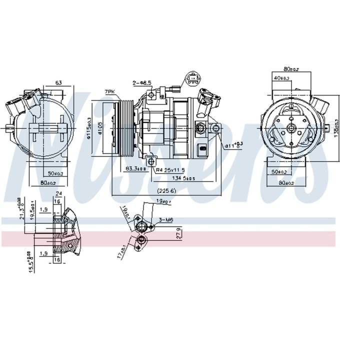Compressor airconditioning NISSENS 890138