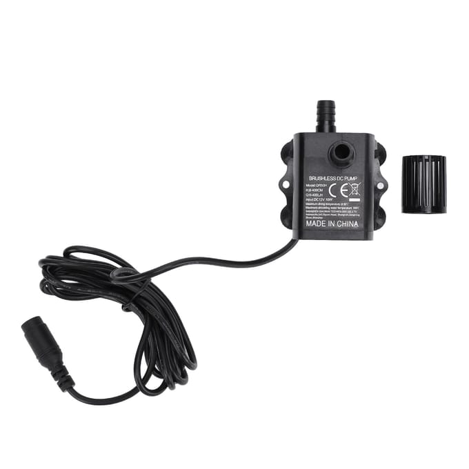 Fontein Dompelpomp Klein voor Aquarium Instelbare Debiet DC 12V 10W 0?400L/H 0?400cm Lift