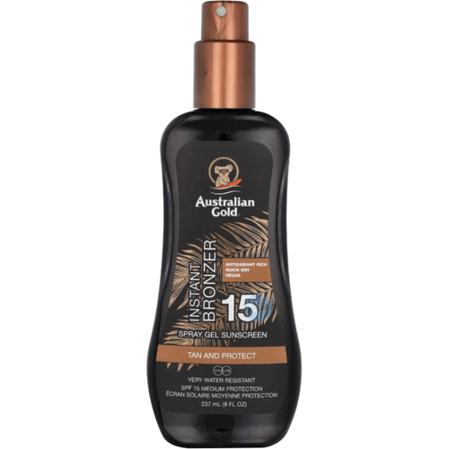 Zonnebrandcrème SPF 15 Spray Gel met Directe Bronzering 237 ml