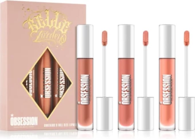 Revolution Belle Jordan Makeup Obsession Lipgloss set 3