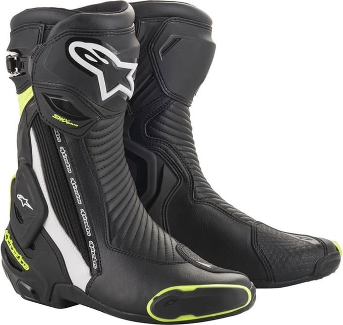 Alpinestars SMX Plus V2 Zwart Wit Geel Fluo - Maat 41 - Laars