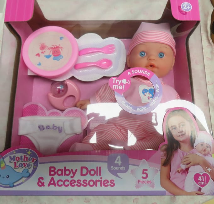 Mother Love - Pop + 5 accessories - Roze - 4 sounds