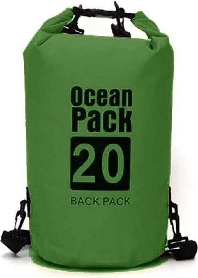 Nixnix® - Waterdichte Tas - Dry bag - 20L - Groen - Ocean Pack