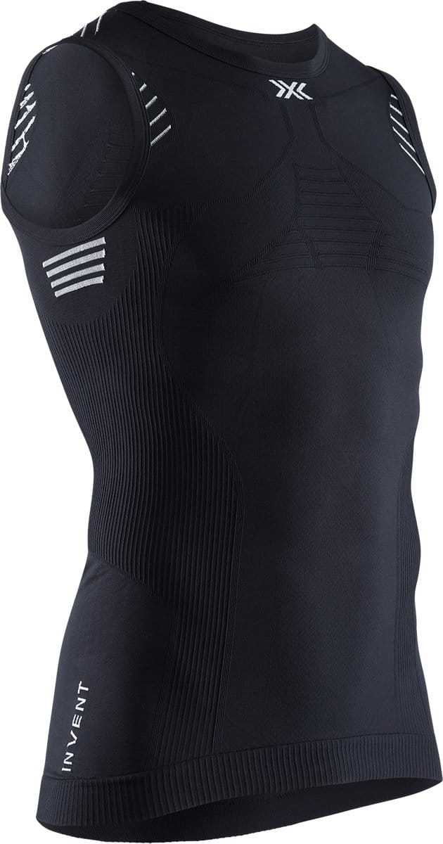 X-Bionic Invent 4.0 Mouwloos Sportshirt Heren - Arctic White/Opal Black - XXL