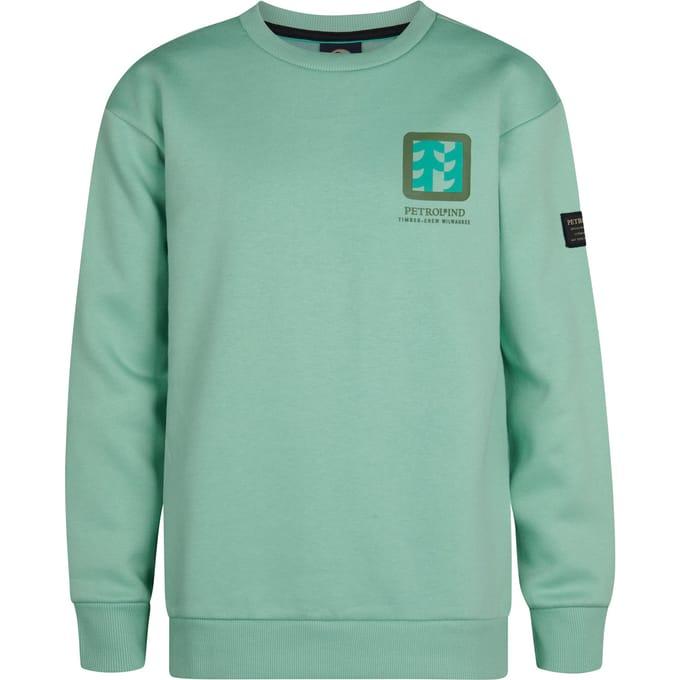 Petrol Industries - Jongens Backprint Sweater Pocono - Blauw