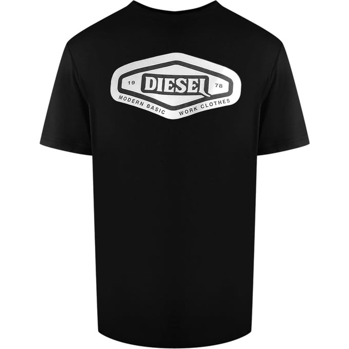 Diesel Modern Basic Logo Zwart T-shirt