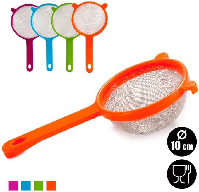 Han‑Bar® Kinvara - Vergiet - Zeef - Set – 4 stuks - Diameter 10 cm - Multi Color - Keuken