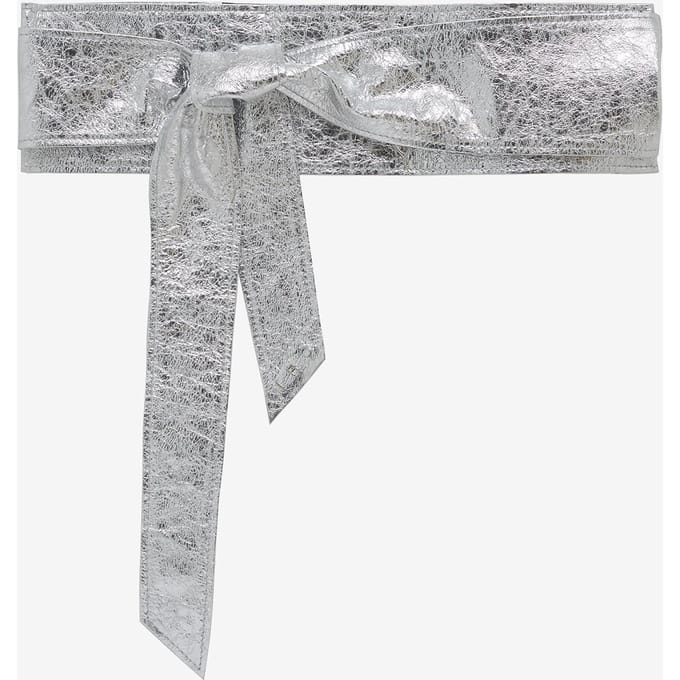 IRO Paris Nera Silver Obi Belt Silver Taglia: 75 | Cinture Outlet | Donna | Grigio