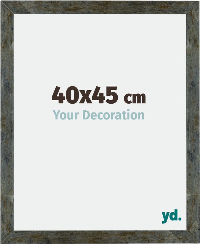 Your Decoration - Fotolijst 40x45 cm - MDF - Blauw Goud Gemeleerd - Mura