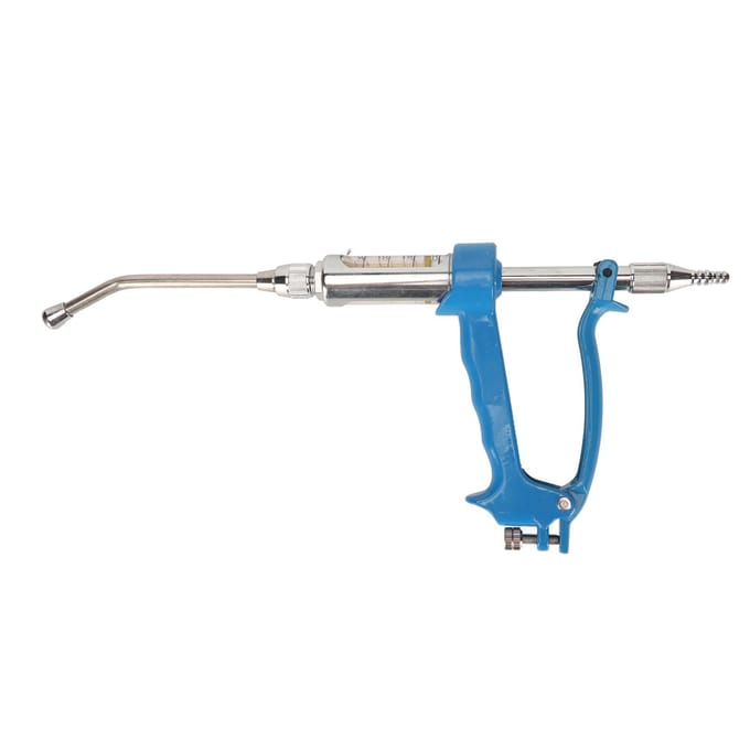 Veterinaire Continue Spuit Instelbare Dosis Herbruikbaar Veilig Vee Injector voor Schaap Geit Hond gray