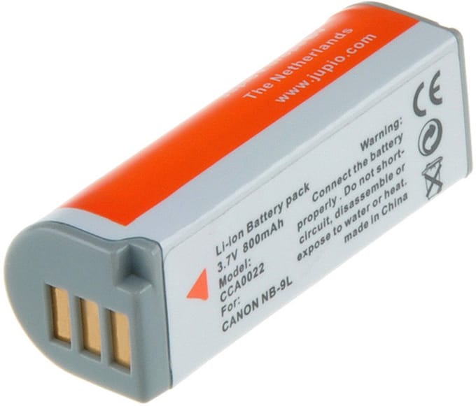 Jupio NB-9L 800 mAh - Accu voor digitale camera