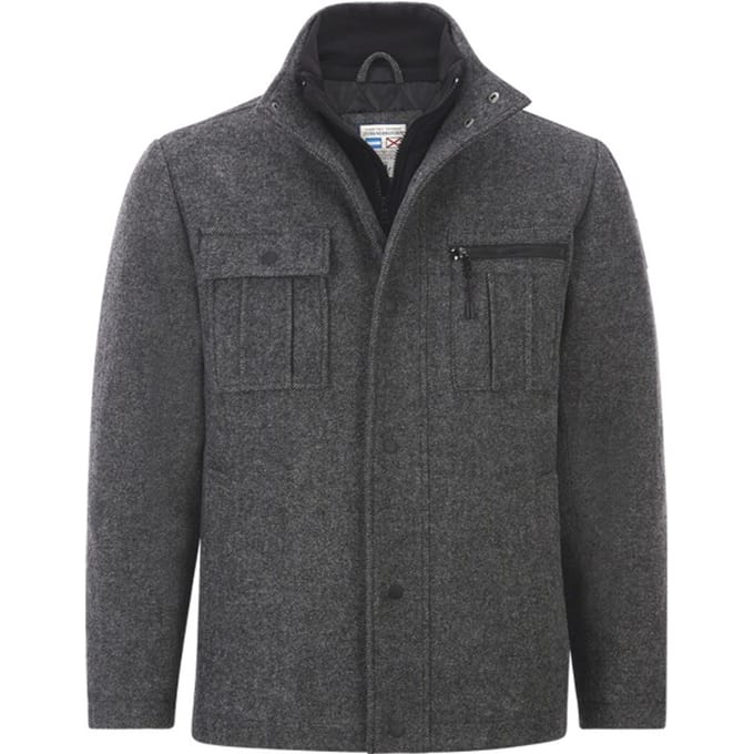Jan Vanderstorm herren Jack - 60 - grijs - Plus Size