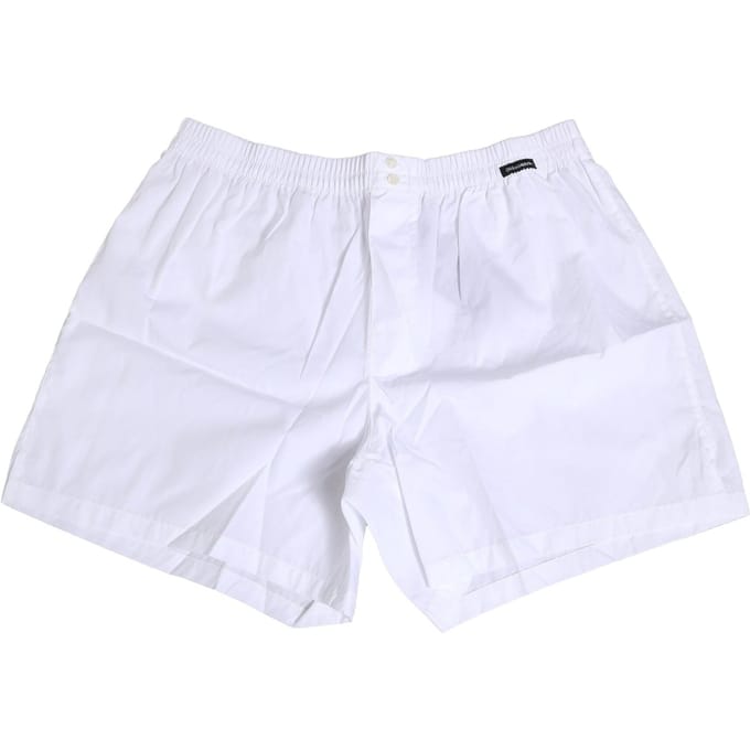 Dolce & Gabbana Witte Katoenen Regular Boxer Shorts Ondergoed