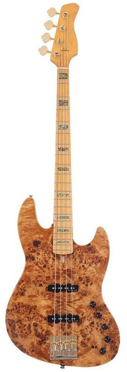 Sire V10 4/NTS Marcus Miller 4-snarige actieve basgitaar Natural Satin