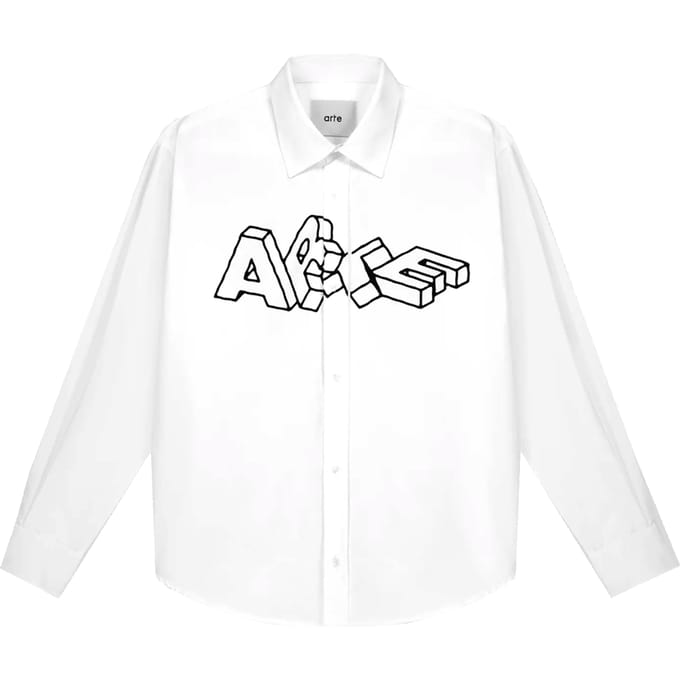 Shirt Lange mouwen Logo Blocks Shirt Wit