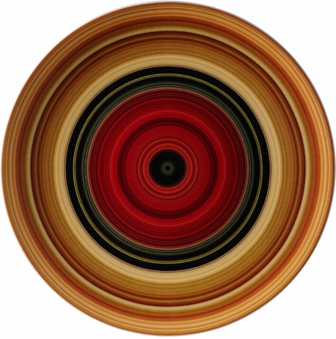 Heinen Delfts Blauw - Wandbord Richard Hutten - Morgenrood - 31 cm