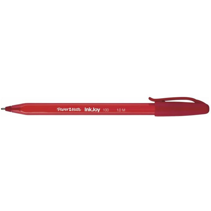 Balpen Paper Mate Inkjoy 100 medium rood