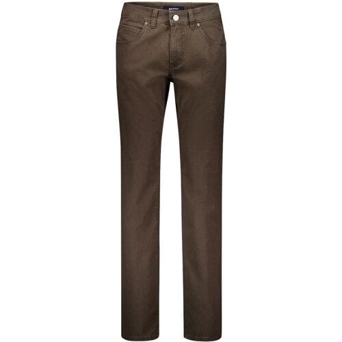 Gardeur Broek Bill Everyday Fine Patterned Cotton Soft Touch Comfort Stretch Bruin / male