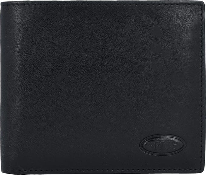 Bric's Monte Rosa Portemonnee RFID Leer 11,5 cm - Jongens - Horizontaal - nero