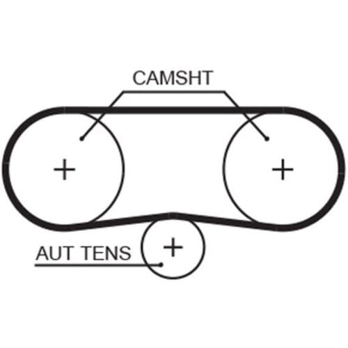 Distributieriemset (riem + poelie) GATES K045565XS
