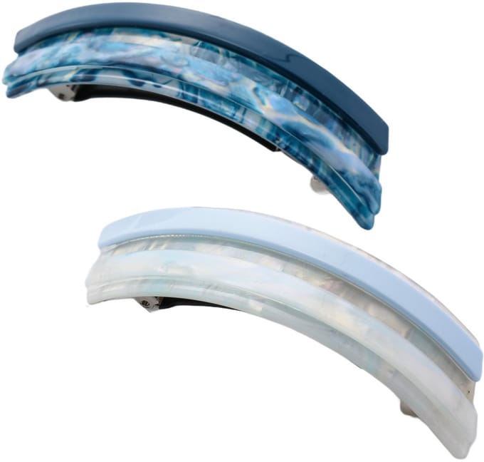 Emilie collection - haarspeld - groot - 2 stuks - Blauw