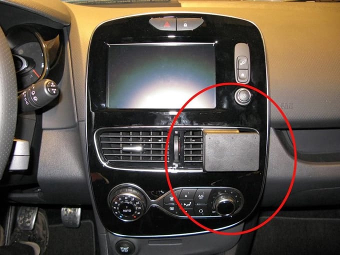 Brodit ProClip houder geschikt voor Renault Clio IV 2017-2019 Angled mount