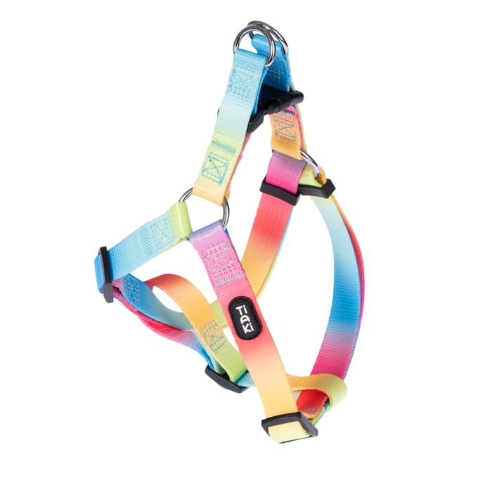 TIAKI harnas Regenboog Gr. M: 50-70cm borstomtrek hond