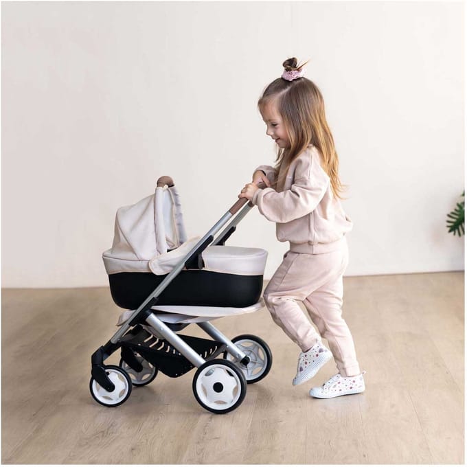 Smoby - Maxi cosi combikinderwagen pop tot 42cm - multidirectionele wielen