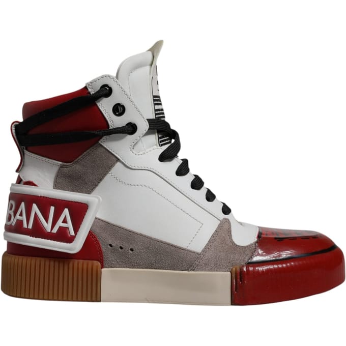 Dolce & Gabbana Multicolor Leren Hoge Sneakers Schoenen