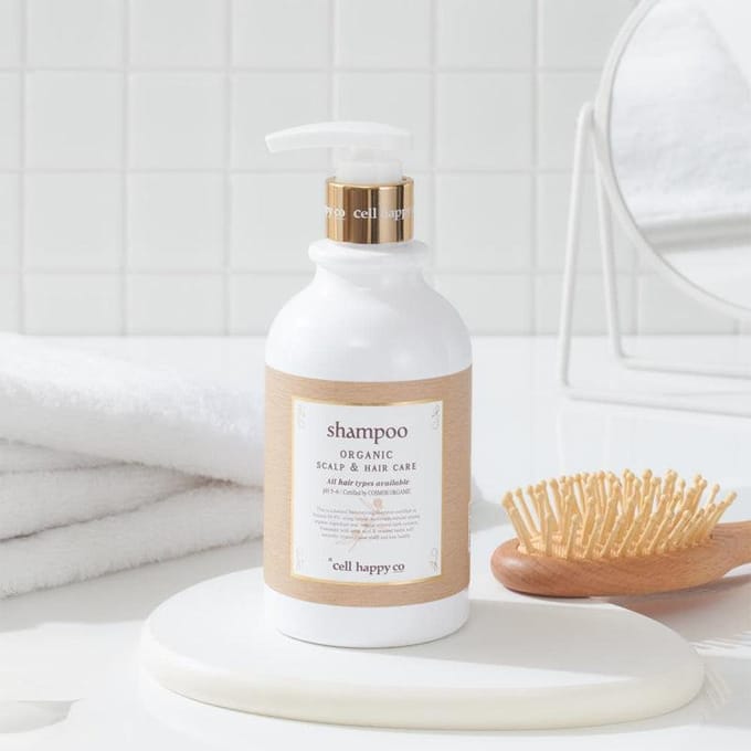 [CELL HAPPY CO] Biologische hoofdhuid- en haarverzorgingsshampoo 500ml white