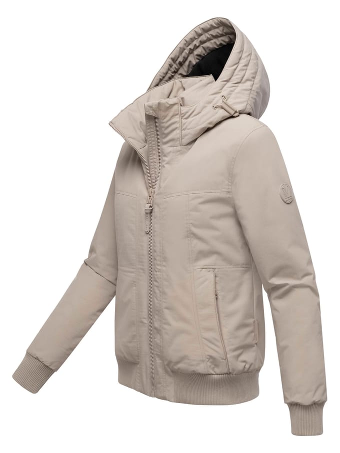 Marikoo dames winterjas Mooni 16 in bomberstijl met capuchon