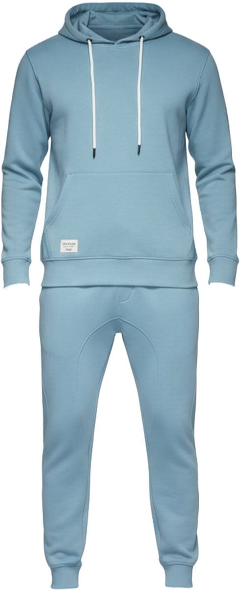 OMBRE Set - Katoen - Lange Mouw - Effen Denimblauw M